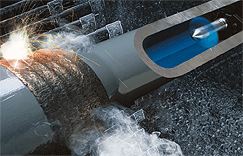 供应石油专用管道粉末内喷涂设备