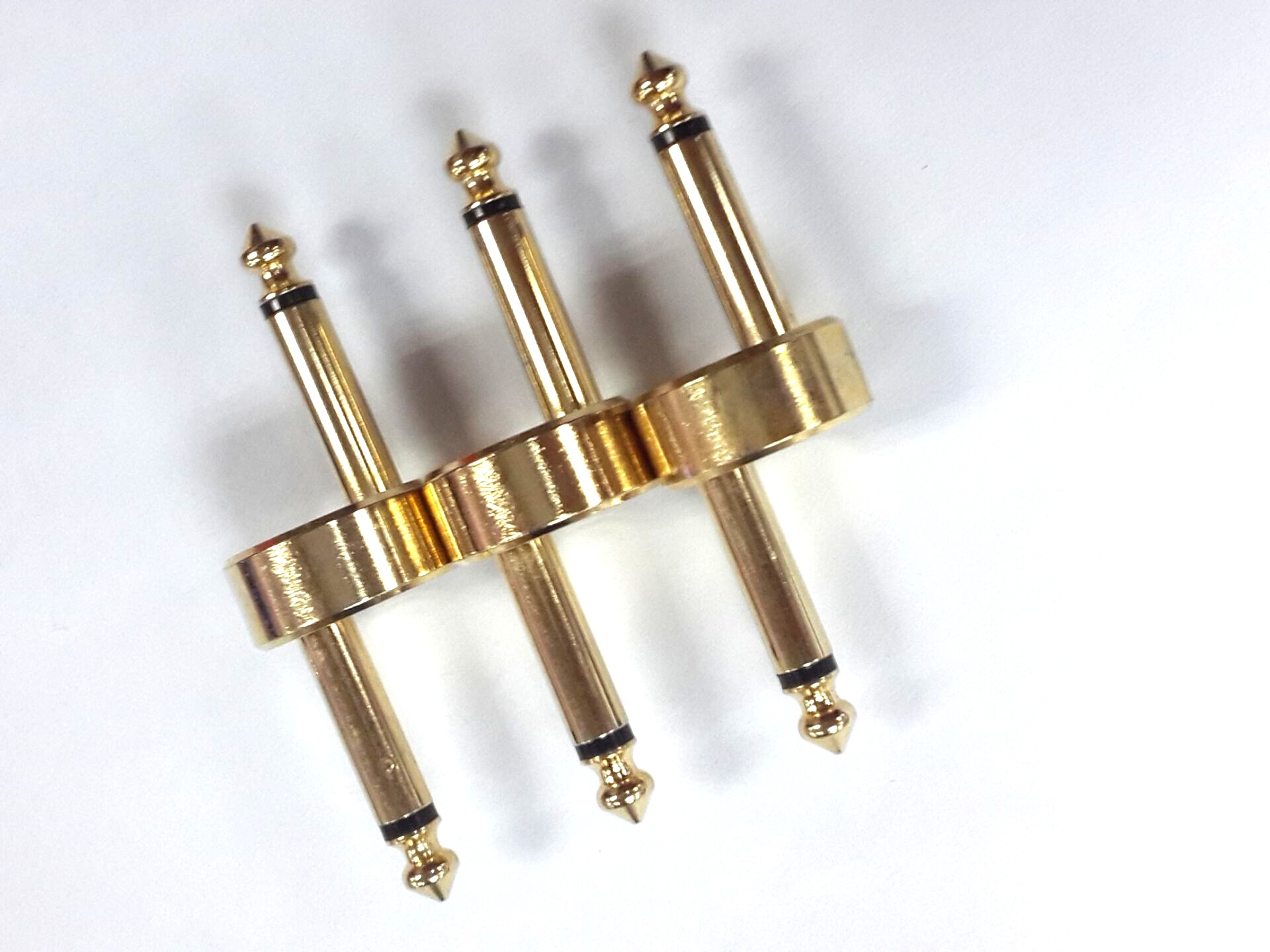 全铜6.35公转6.35公/圆盘6.35公转公/6.35音频转接头