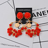 Summer earrings, 2018, flowered, wholesale