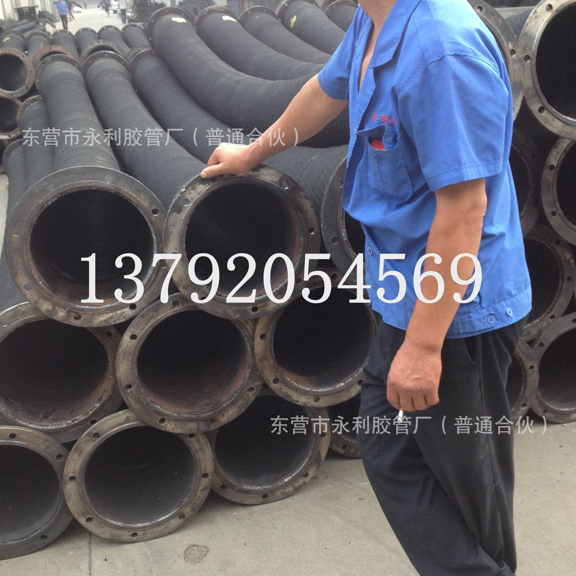 高耐磨吸沙管橡胶钢丝波纹管大口径法兰式吸排泥砂胶管 抽沙胶管