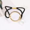 Hair accessory, elegant metal crystal, hair rope, simple and elegant design, Korean style, wholesale