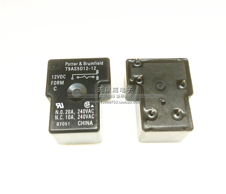 全新原装泰科继电器T9AS5D12-12 12VDC 5脚代替G8P-1C4P-12VDC