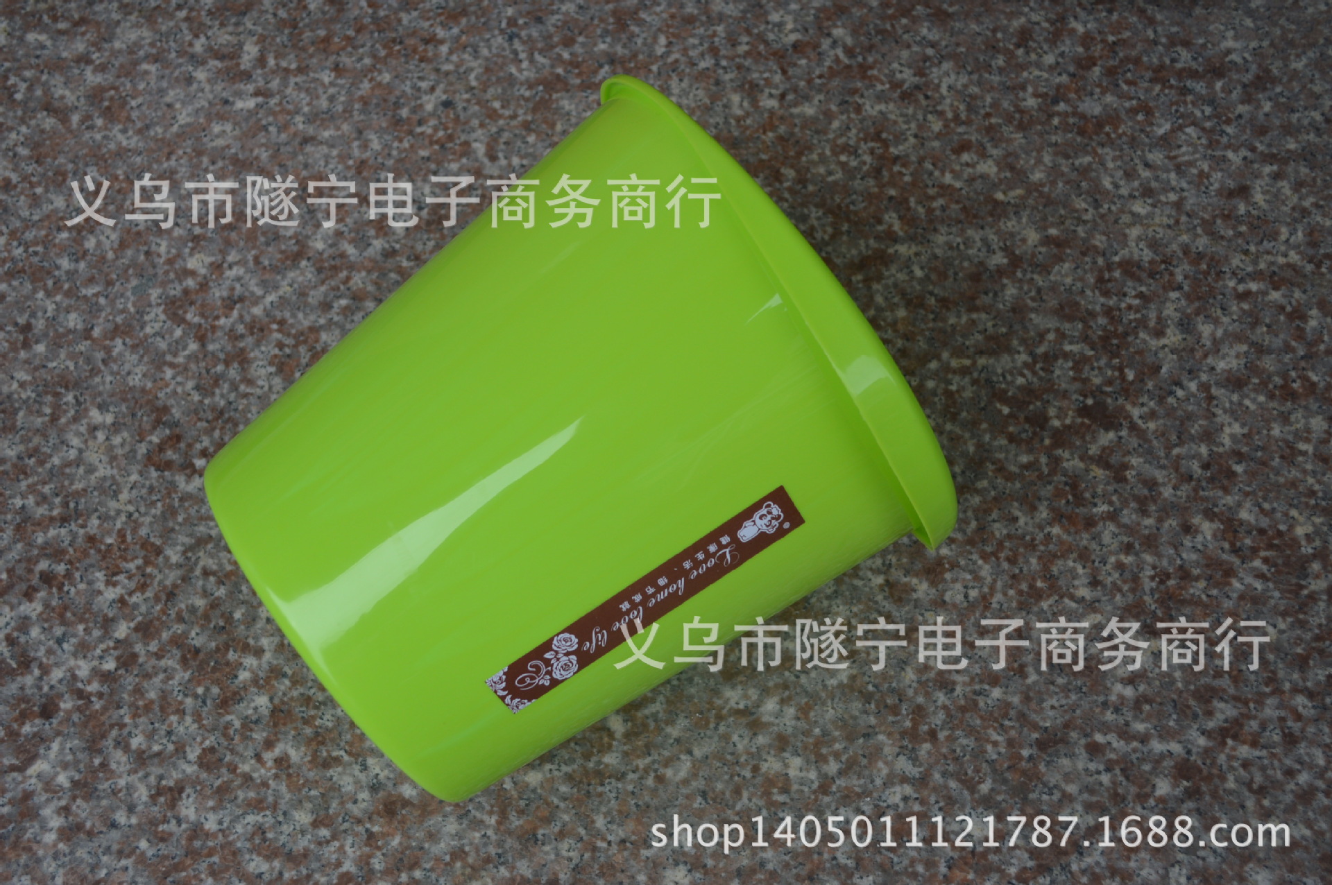 553 solid trash can plastic storage bucket home office trash basket wholesale 2 yuan shop hot sale