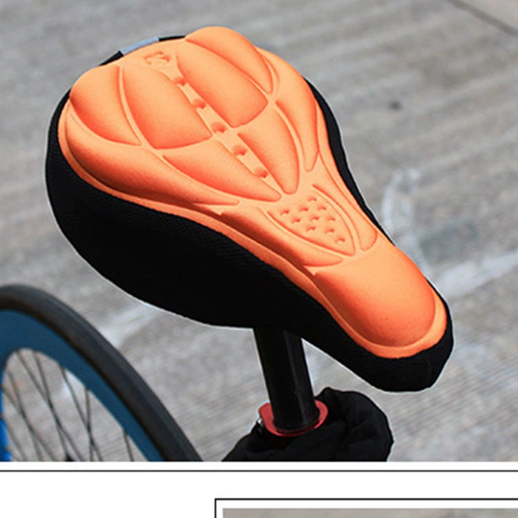 Аксессуары для велосипедного оборудования Чехол для подушки для велосипеда Силиконовый чехол для сиденья для горного велосипеда Чехол для подушки для верховой езды 3D