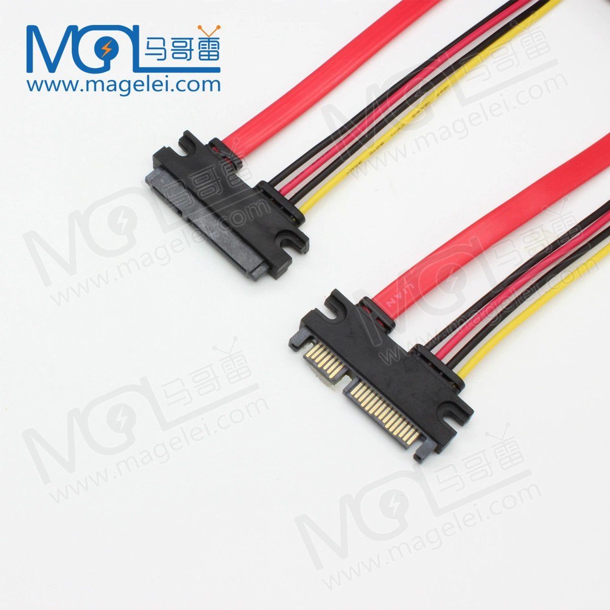 SATA7+15 удлинительная линия SATA для передачи данных и питания, кабель подключения к материнской плате, линейка 50 см