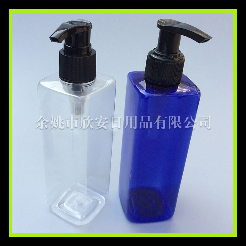 鸭嘴按压瓶250ml洁面乳瓶螺旋泵方瓶 乳液瓶 沐浴露压瓶 身体乳瓶