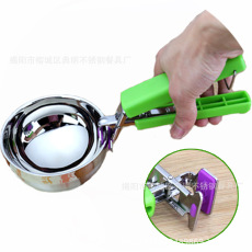 多功能不锈钢碗碟夹  防烫夹 硅胶防滑 绿色ABS手柄 厂家直销