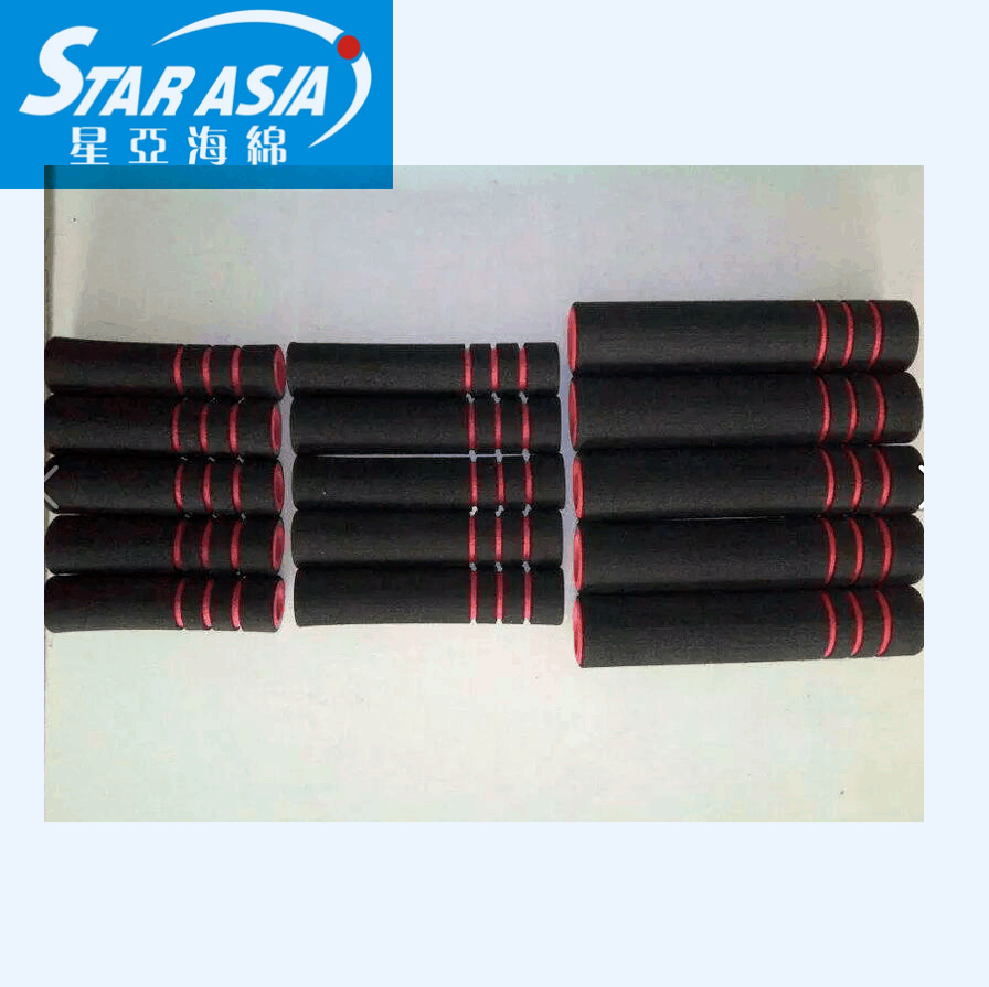 厂家直销 磨砂手把套 彩色橡胶发泡管 可定制尺寸大小
