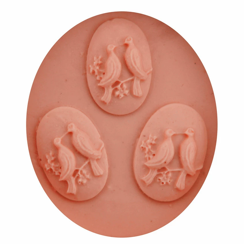 Силиконовая мастика, акриловая силиконовая форма, украшения, 3 пары, 3D