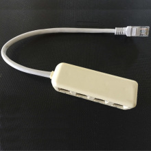 电话通信接线盒网络转电话一分四 RJ45转RJ11分线器电脑转换插座