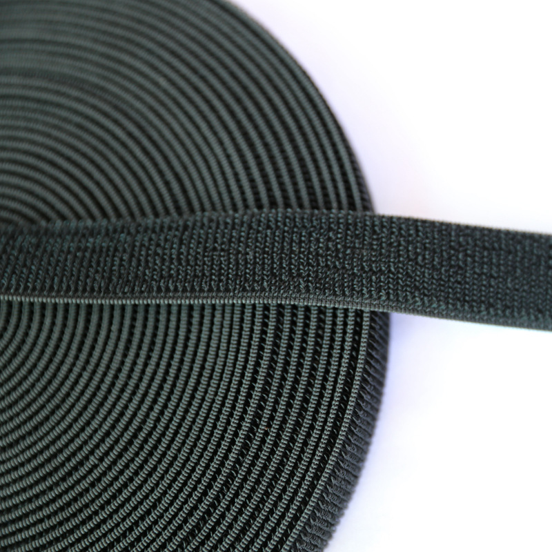 厂家直销 松紧不抓毛魔术贴 橡筋魔术贴松紧带 16mm-100mm 黑色