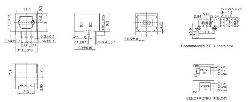 光纤端子DQT/DQR-028尺寸图