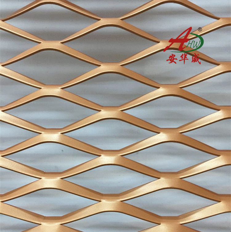 河北厂家不生锈铝合金酒店宾馆装饰防盗防鼠菱形金属板网格片
