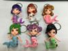 Anime hand -made keychain bag, pendant, mermaid beauty girl 6 mermaid buckle