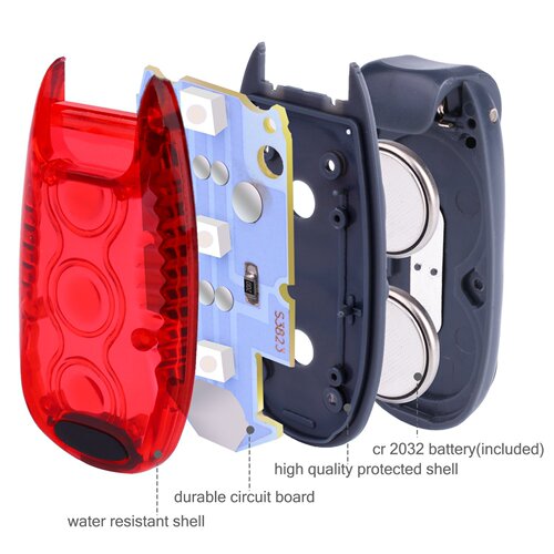 Cross-border multi-functional outdoor mini warning light bicycle rear light backpack light helmet light running warning