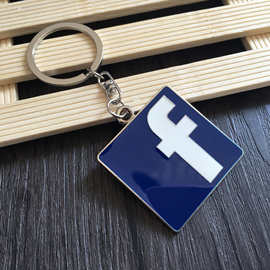直销仿真邮箱金属钥匙扣 创意facebook脸书金属钥匙扣 可激光LOGO