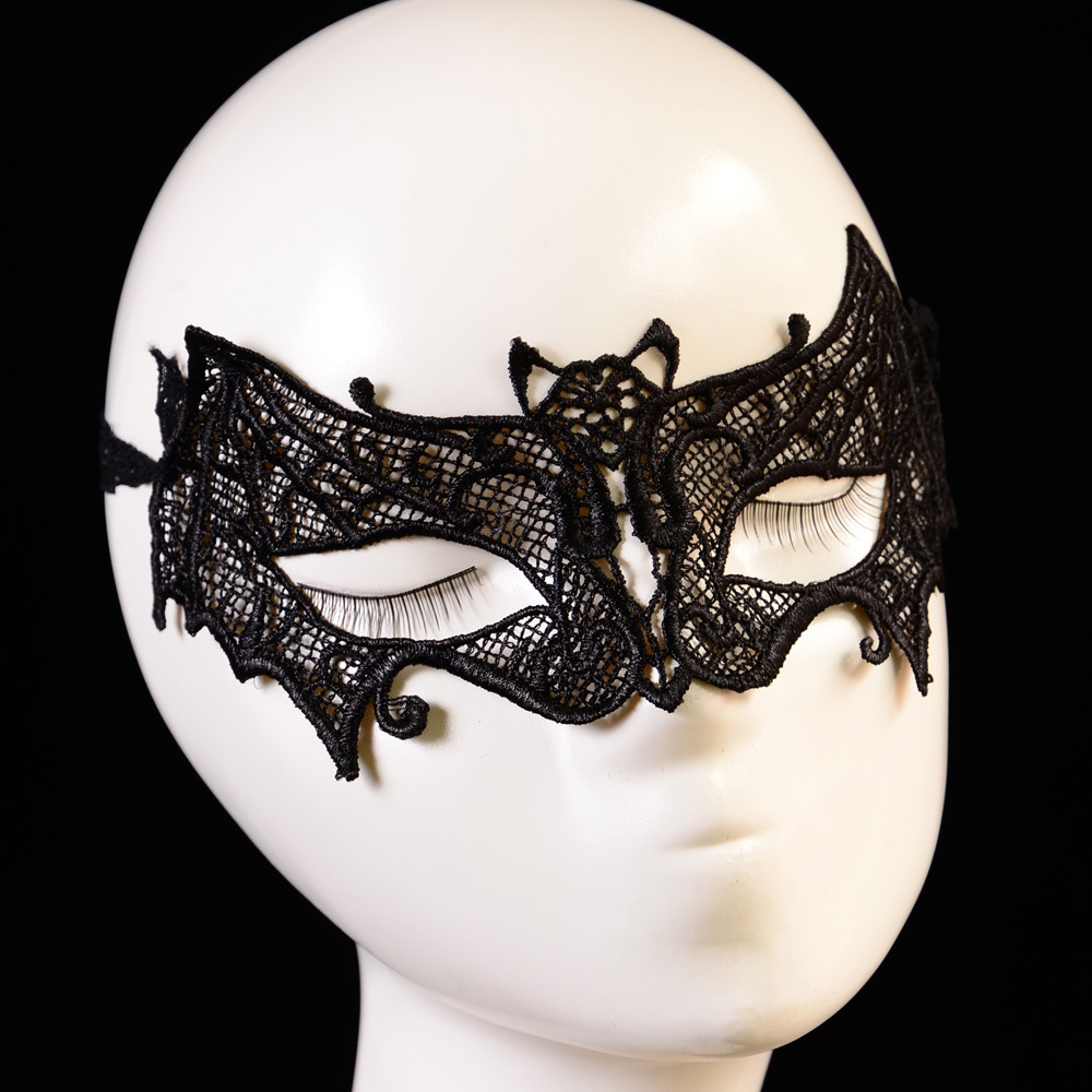 蕾丝面具 镂空性感蕾丝面罩 热销欧美外贸精致镂空性感面具 蝙蝠