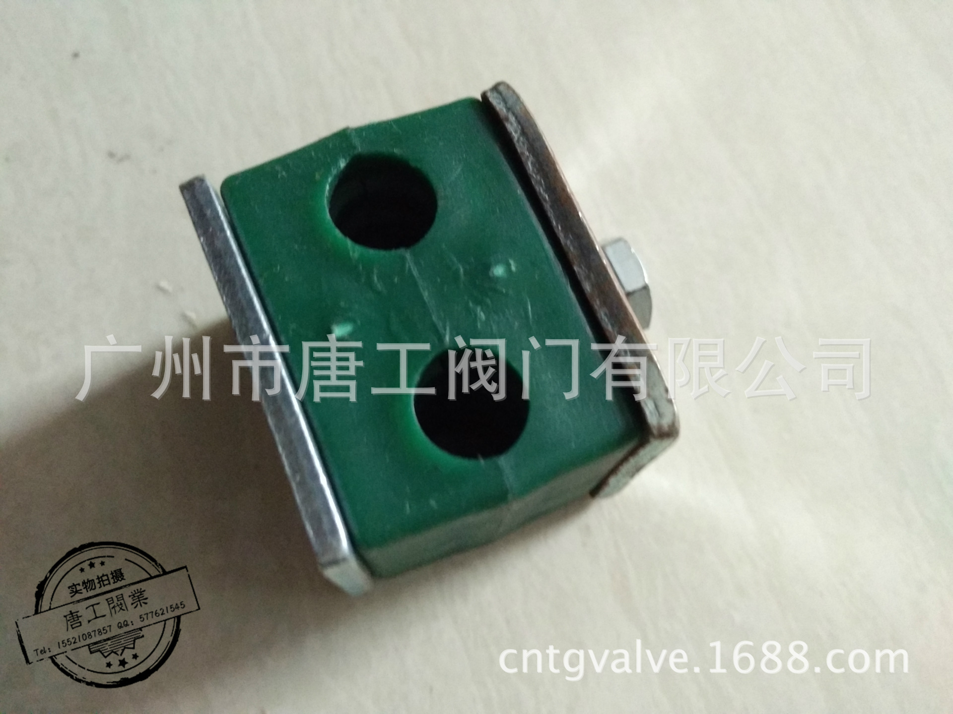 厂家直供单螺栓轻型双孔塑料管夹 单螺栓双孔尼龙管卡 塑料管夹