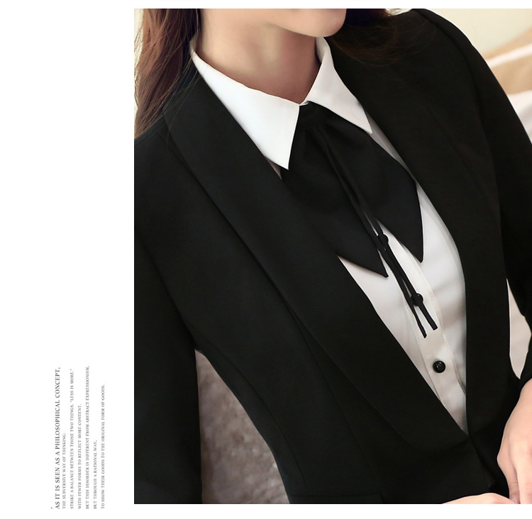 【酒店经理工作服长袖收银员秋冬装酒吧KTV前