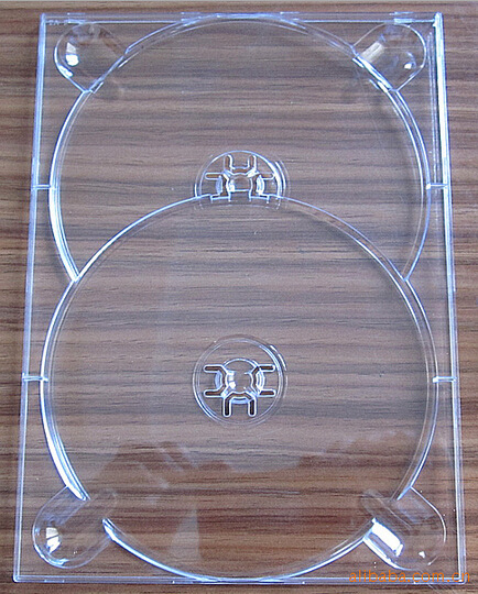 双碟装透明DVD托盘CD托盘DVD-R托盘CD-R托盘(YP-D858)