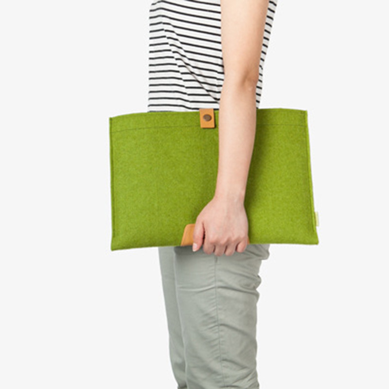 【平板包定制】纯色按扣商务笔记本平板毛毡包 笔记本内胆收纳包