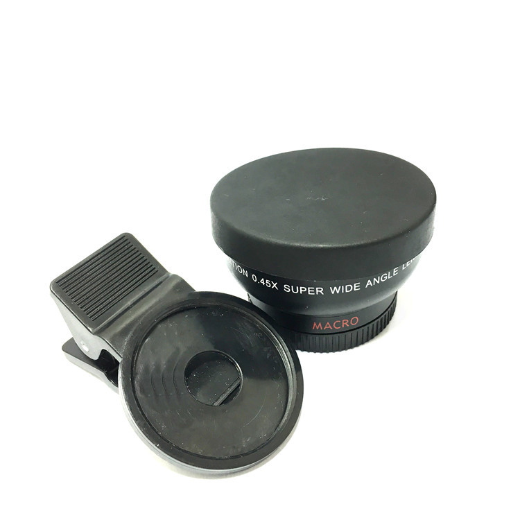 Mobile Phone Lens Professional 37MM 0.45X 49UV Super Wide-angle Macro Lens