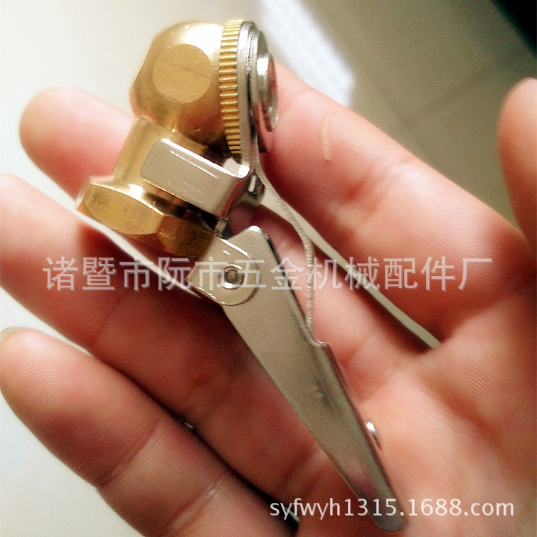 1/4内丝圆头打气咀 铜气夹 汽车充气嘴