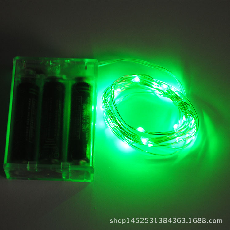 LED銅線燈電池盒燈串