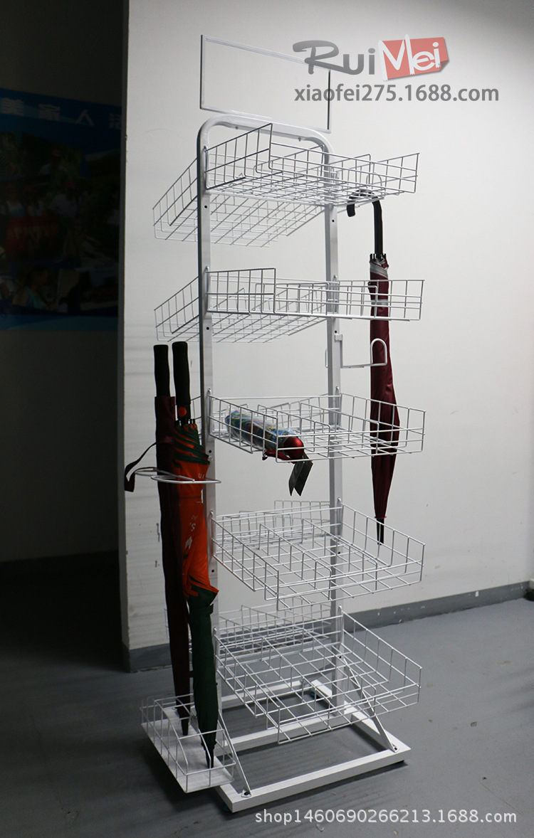 四面移动太阳伞伞架展示架 雨伞展示架促销架 伞具特色伞架供应定