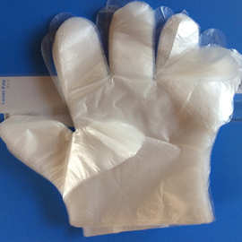 一次性手套加厚透明PE塑料材质防水油腻清洁卫生100只一包