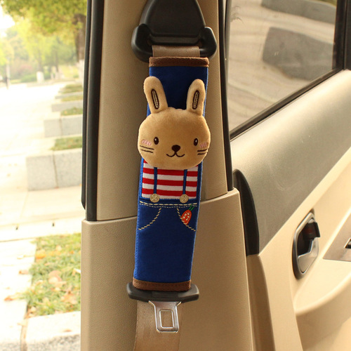 Car Cartoon Safety Belt Shoulder Cover Baby Anti-Strangulation Cute 3D Animal Child Car Seat Belt Protector