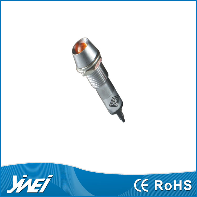 功率1W 12VDC 24VDC 220VAC LED金属壳体发光管信号灯 YW5-405