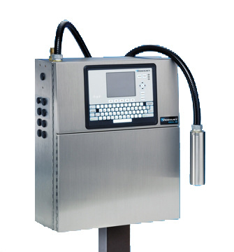 伟迪捷双喷头喷码机塑料袋生产日期喷码机 ExcelDN二氧化碳打码机