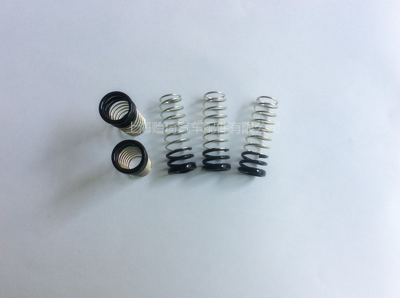 PVC浸塑加工 汽车手刹弹簧浸塑 弹簧静音浸塑