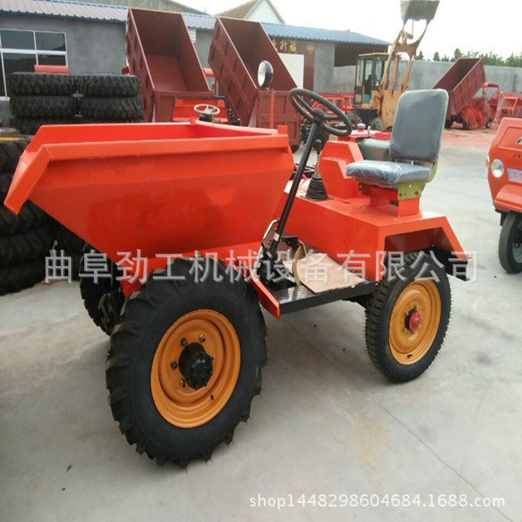 全新厂供FC-18工程前翻斗车，一键启动翻斗车，工程车