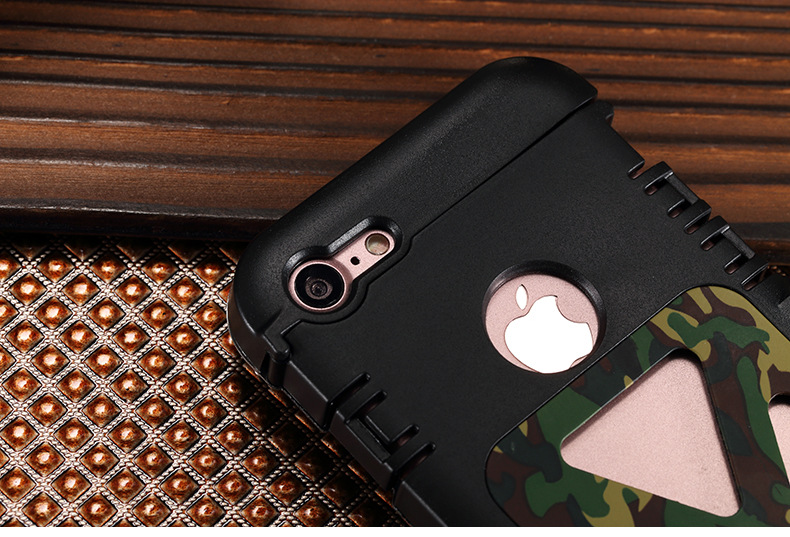 Armor King Iron Man Luxury Shockproof Stainless Steel Aluminum Metal Flip Case Cover for Apple iPhone 7 Plus & iPhone 7