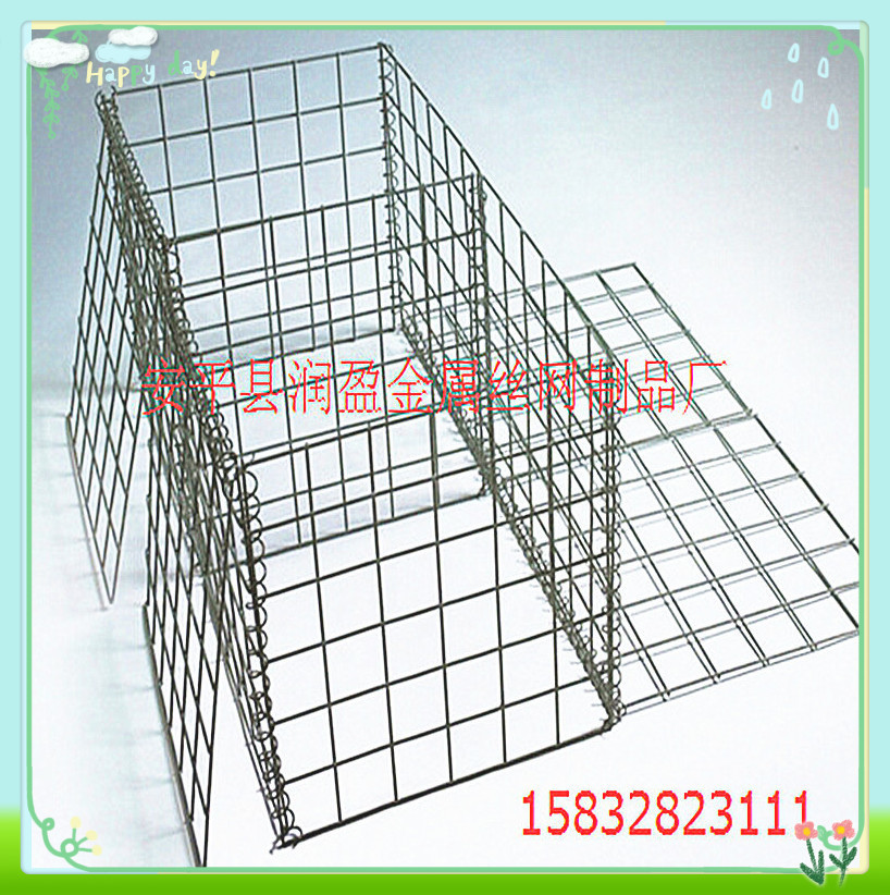 铁丝焊接石头笼子 电焊石笼网