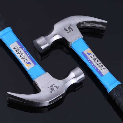 Manufacturer wholesale anti-handle claw hammer, plastic-coated, non-shaking hand claw nail remover, civil engineering masonry hammer, hammer