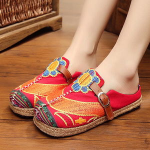 Tai chi kung fu shoes for women Beijing embroidered shoes national embroidery sun flower series shoes