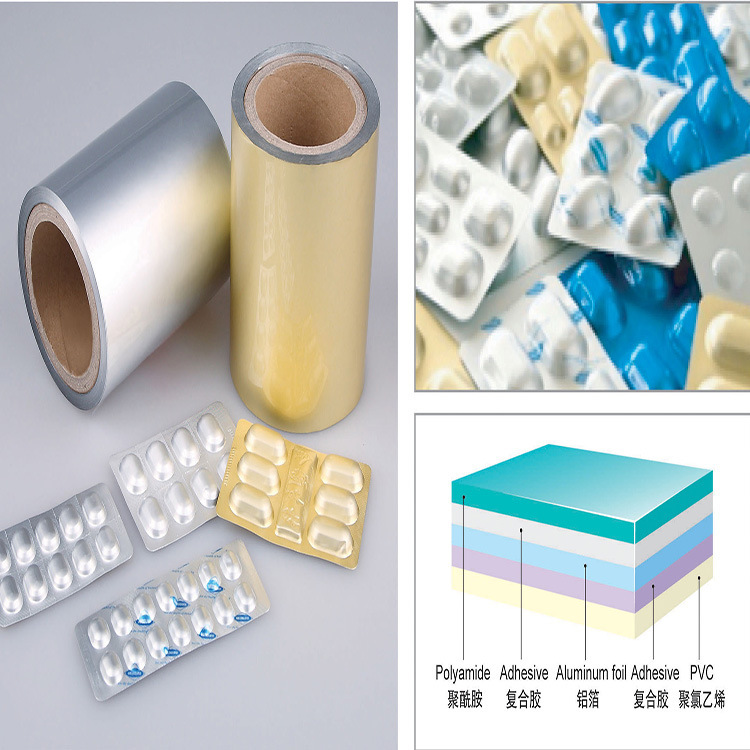 冷冲铝压成型铝箔、铝铝包装、冷成型铝箔、药用冷铝复合膜