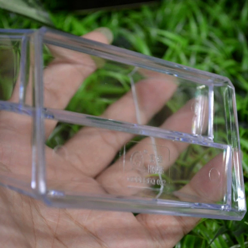 Fuqiang FQ022 two-tier business card holder transparent plastic double-layer business card box office supplies