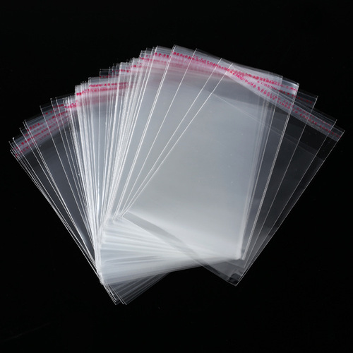 Wholesale opp bags clothing packaging bags transparent self-adhesive bags film plastic bags self-adhesive ziplock bags