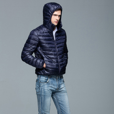 Korean Edition Hooded Light and thin Down Jackets man have cash less than that is registered in the accounts 90 Velvet Jacket Autumn and winter new pattern wholesale On behalf of