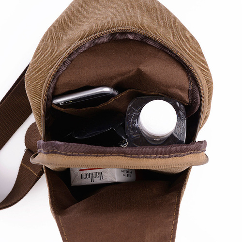 Men's Chest Bag New Fashion Outdoor Sport Casual Canvas Crossbody Bag Korean Version Single Shoulder Bag Men's Backpack 