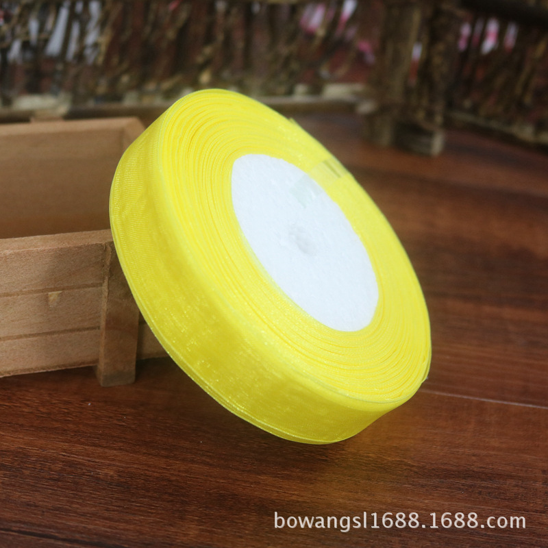 2,5 cm cinta de nieve al por mayor regalo flor hornear decoración cinta hecha a mano DIY cinta decoración de la boda multicolor