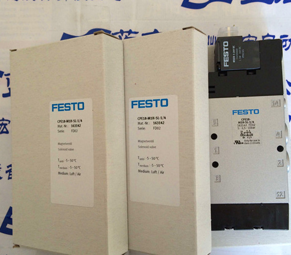 费斯托 FESTO 电磁阀 CPE18-M1H-5L-1/4 163142现货销售