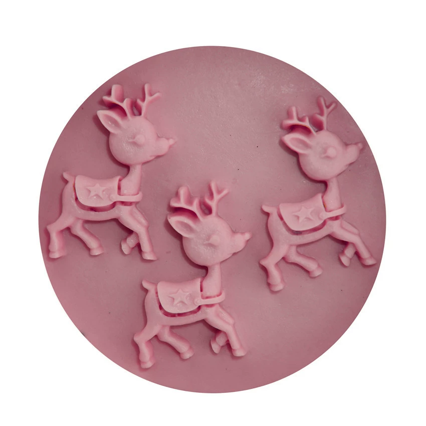 Заводская цена 4Little Plotement Deer Cake форма силиконовая мастика для выпечки шоколадная форма H1782 яйцо