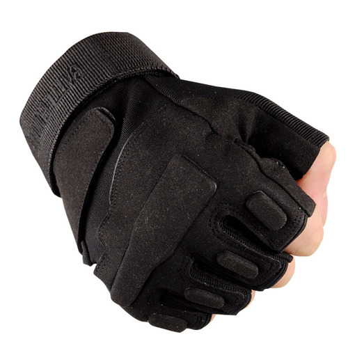 Supply Wholesale Black Hawk Outdoor Half Finger Gloves Tactical Gloves Mountaineering Sports Military Enthusiast Fitness Gloves for Men