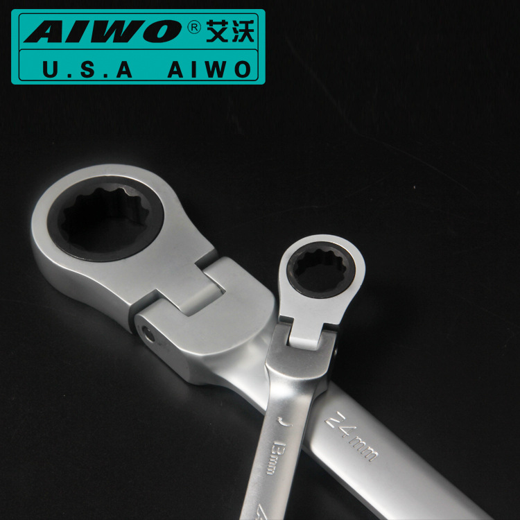 厂家直销，量大从优活头棘轮两用扳手哑光雾面铬钒钢精品扳手快扳