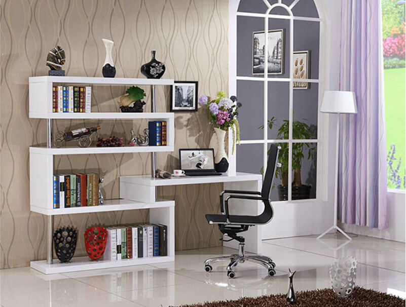 Creative computer desk bookcase combination set study furniture desk bookshelf Taobao selling a generation of hair